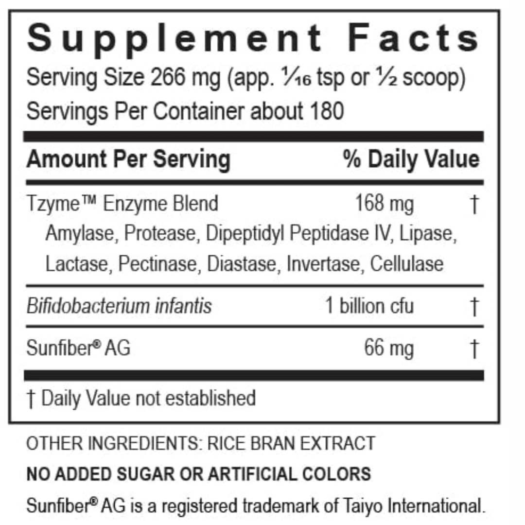 Transformation Enzymes Kidz Digest Powder and PureZyme digestive health support capsules, featuring colorful packaging and supplement bottles.