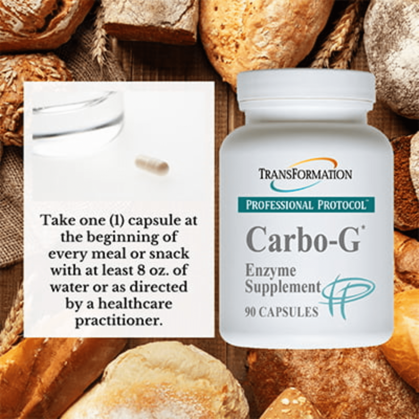 Transformation Enzymes Carbo G Aids Gluten and Carb Digestion 90 Caps 40024 - POWER FIT SHOP — Powering Preparedness, Health & Home