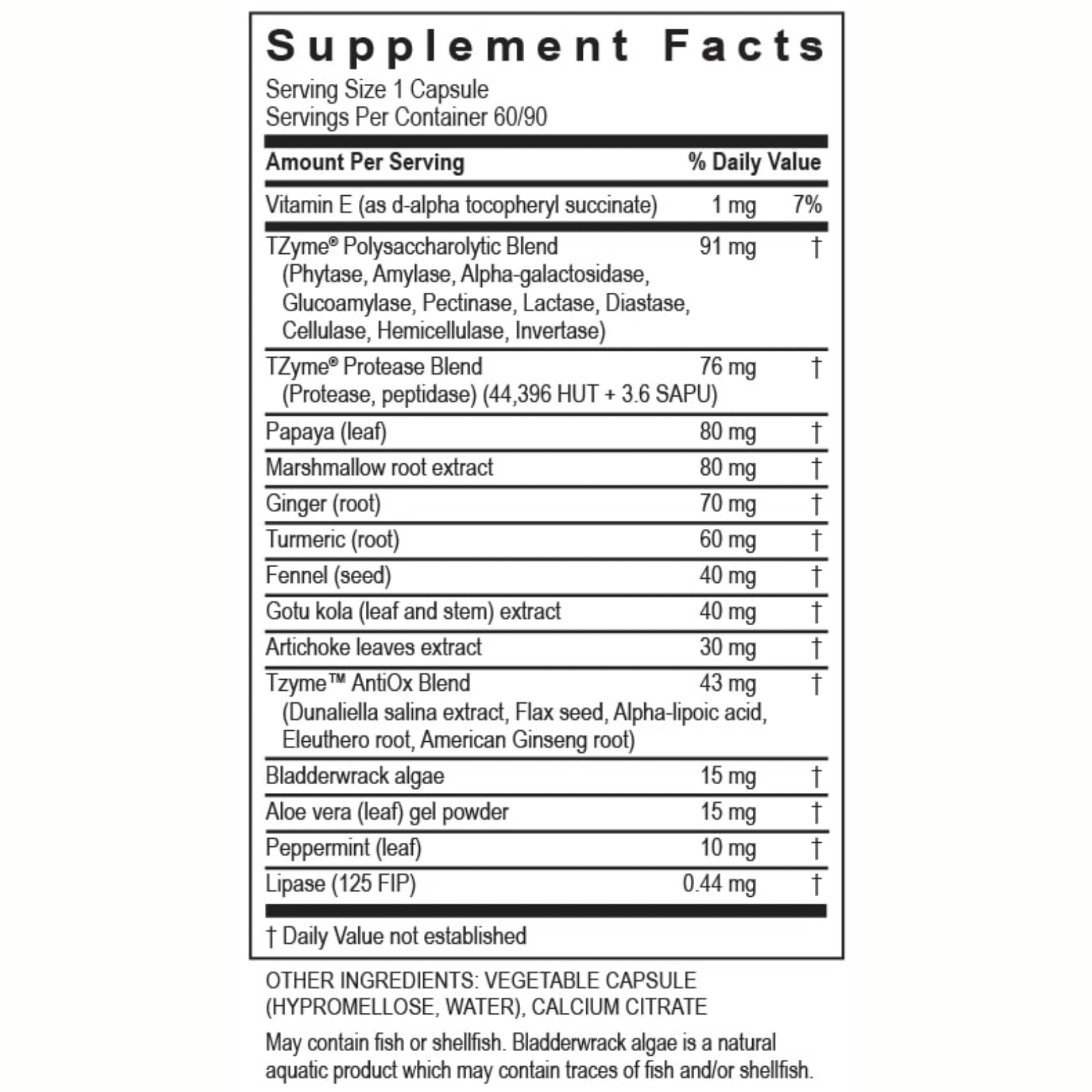 Transformation Enzymes Gastro Aids Digestive and Gut Health 60 Caps 40041 - POWER FIT SHOP — Powering Preparedness, Health & Home