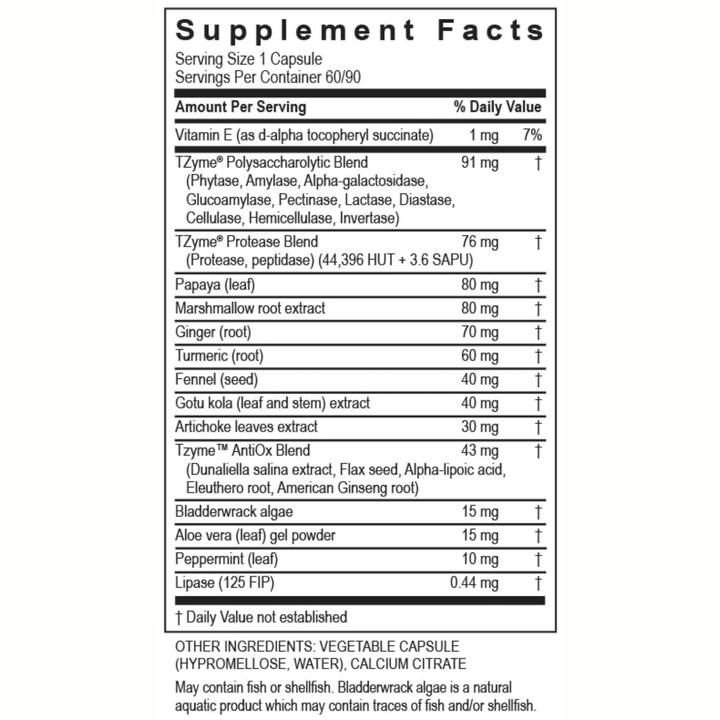 Transformation Enzymes Gastro Aids Digestive and Gut Health 60 Caps 40041 - POWER FIT SHOP — Powering Preparedness, Health &amp; Home