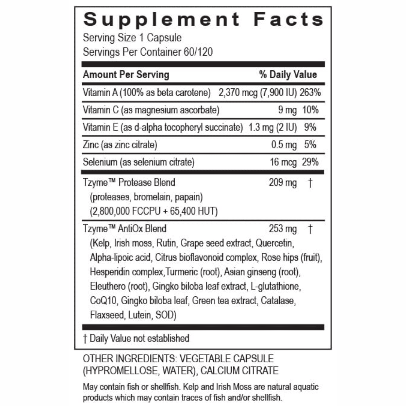 Transformation Enzymes Protease IFC Healthy Muscular System 60 Caps 40051 - POWER FIT SHOP — Powering Preparedness, Health & Home