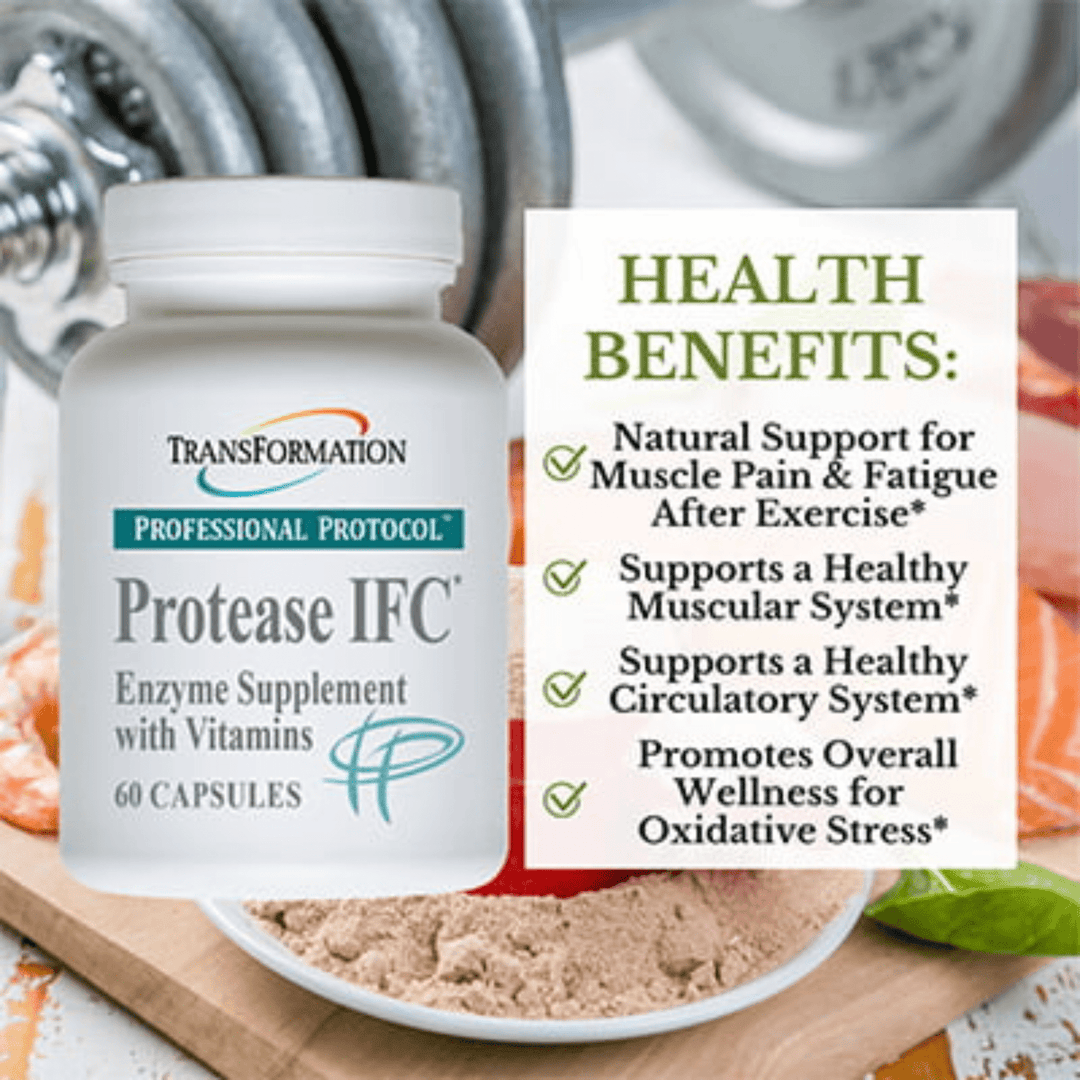Transformation Enzymes Protease IFC Healthy Muscular System 60 Caps 40051 - POWER FIT SHOP — Powering Preparedness, Health &amp; Home