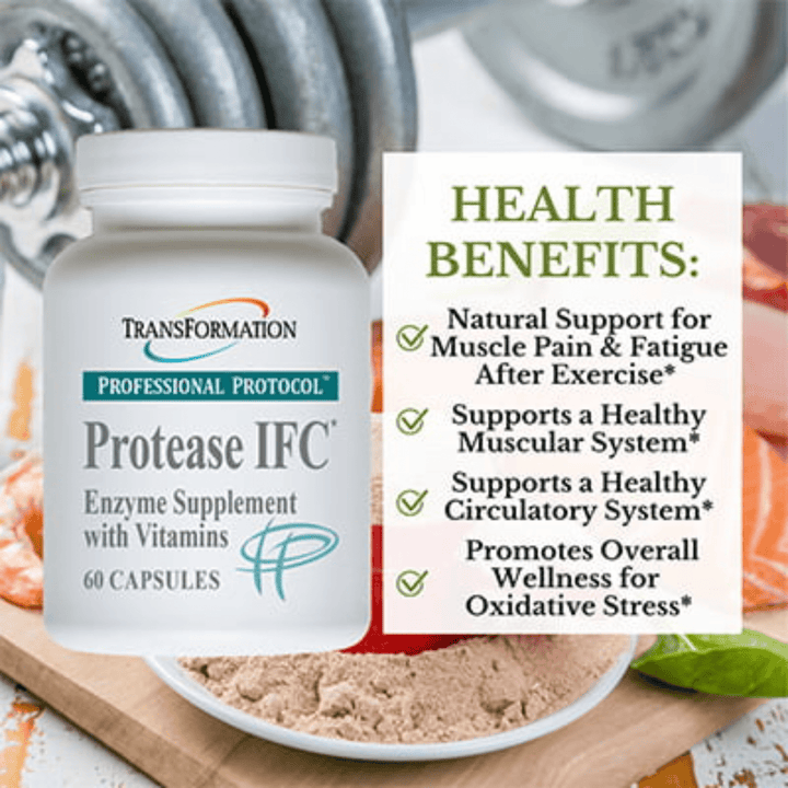 Transformation Enzymes Protease IFC Healthy Muscular System 60 Caps 40051 - POWER FIT SHOP — Powering Preparedness, Health &amp; Home