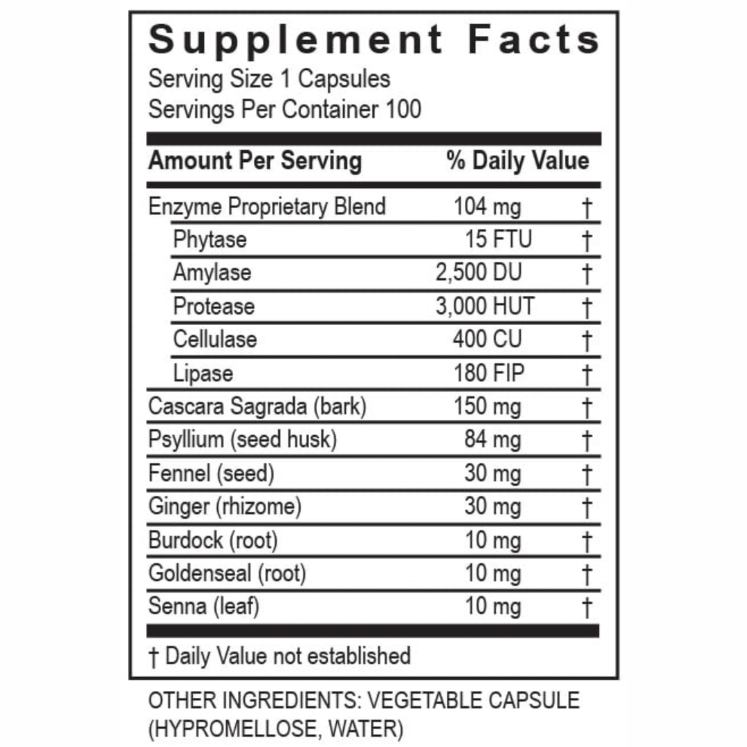 Transformation Enzymes ReleaseZyme Healthy Waste Elimination 100 Caps 10131 - POWER FIT SHOP — Powering Preparedness, Health &amp; Home