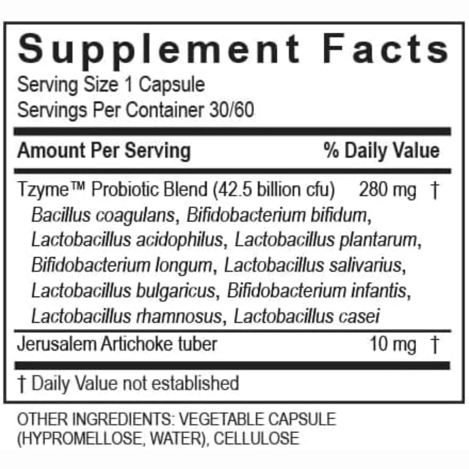 Transformation Enzymes Probiotic 42.5 Digestive Health 60 Capsules 40076 - POWER FIT SHOP — Powering Preparedness, Health & Home