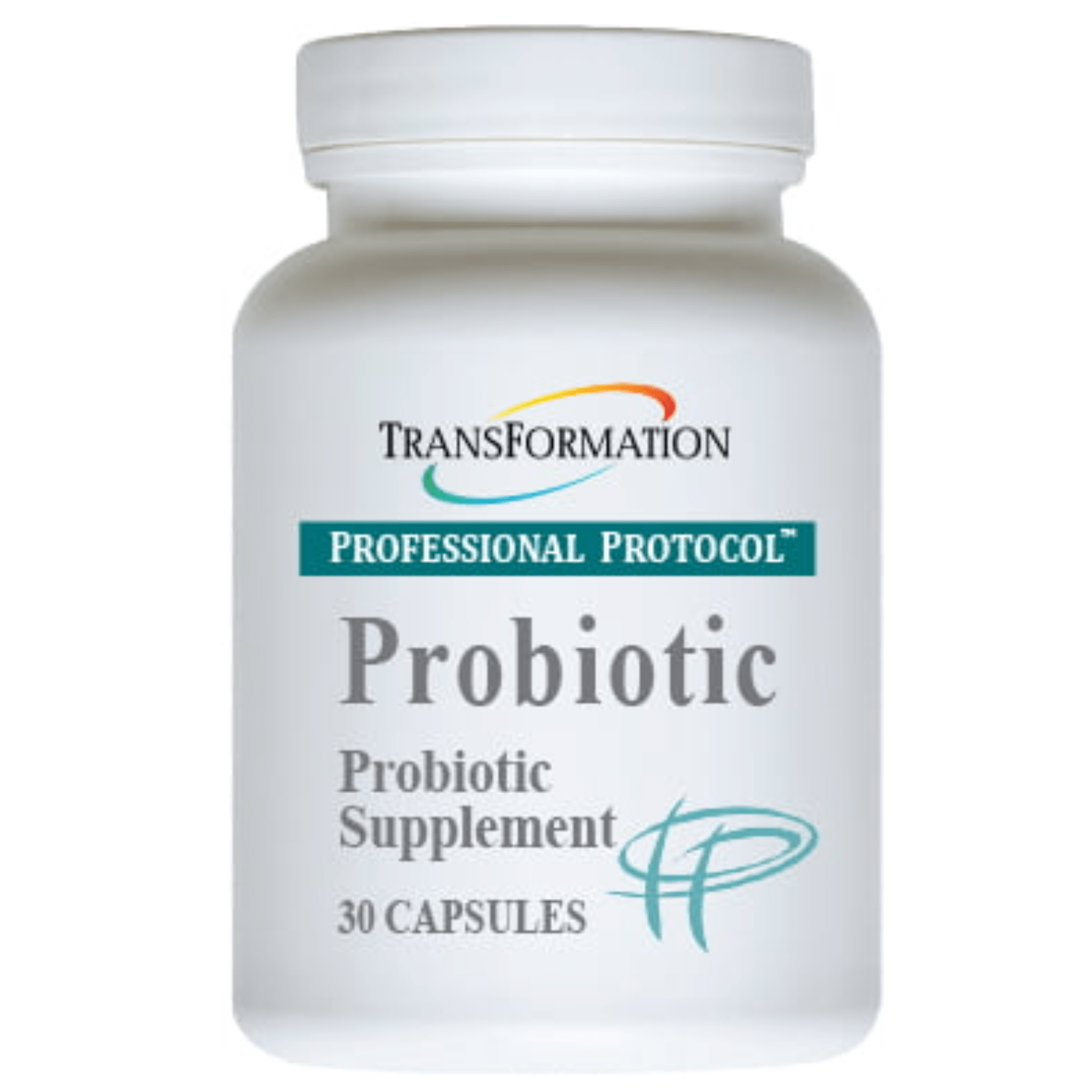 Transformation Enzymes probiotic supplement in 30 capsules for digestive health and gut balance.