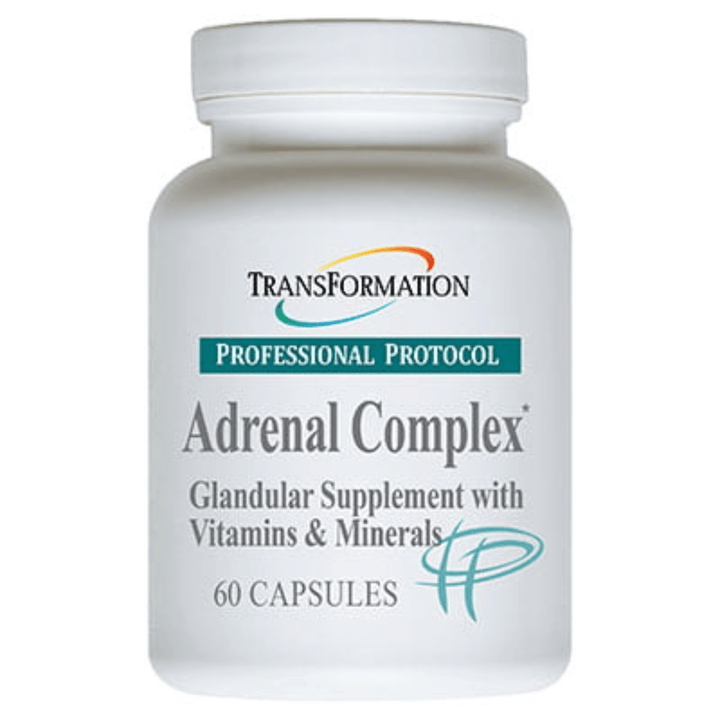 Transformation Enzymes supplement bundle with Digest Protease, Probiotics, and Adrenal Complex capsules in various bottles.