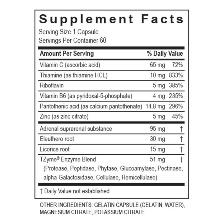 Transformation Enzymes supplement bundle featuring Digest 90 Protease, Probiotic 30, and Adrenal Complex 60 capsules in a natural setting.