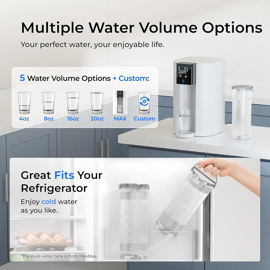 Waterdrop C1SL alkaline countertop reverse osmosis water filter system with sleek design and multiple filter stages.