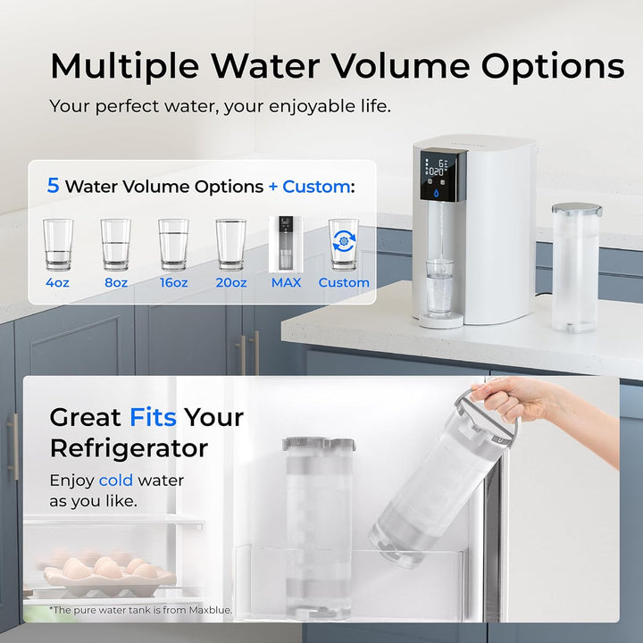 Waterdrop C1SL alkaline countertop reverse osmosis water filter system with sleek design and multiple filter stages.