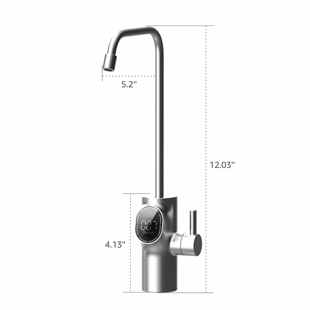 Waterdrop D6 tankless under-sink reverse osmosis system with high capacity 600GPD for clean, filtered drinking water.