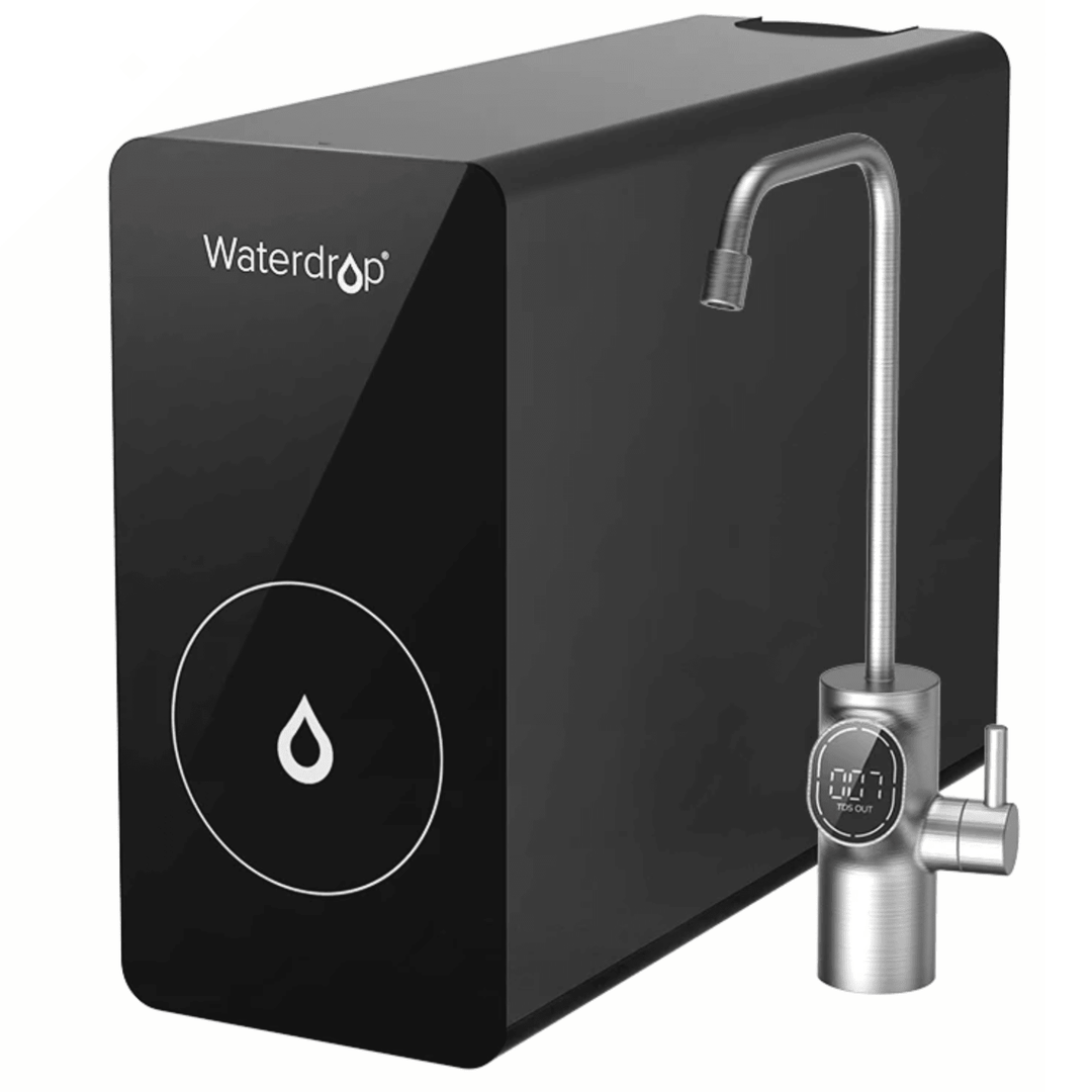 Waterdrop D6 tankless under-sink reverse osmosis system with high capacity 600GPD for clean drinking water.