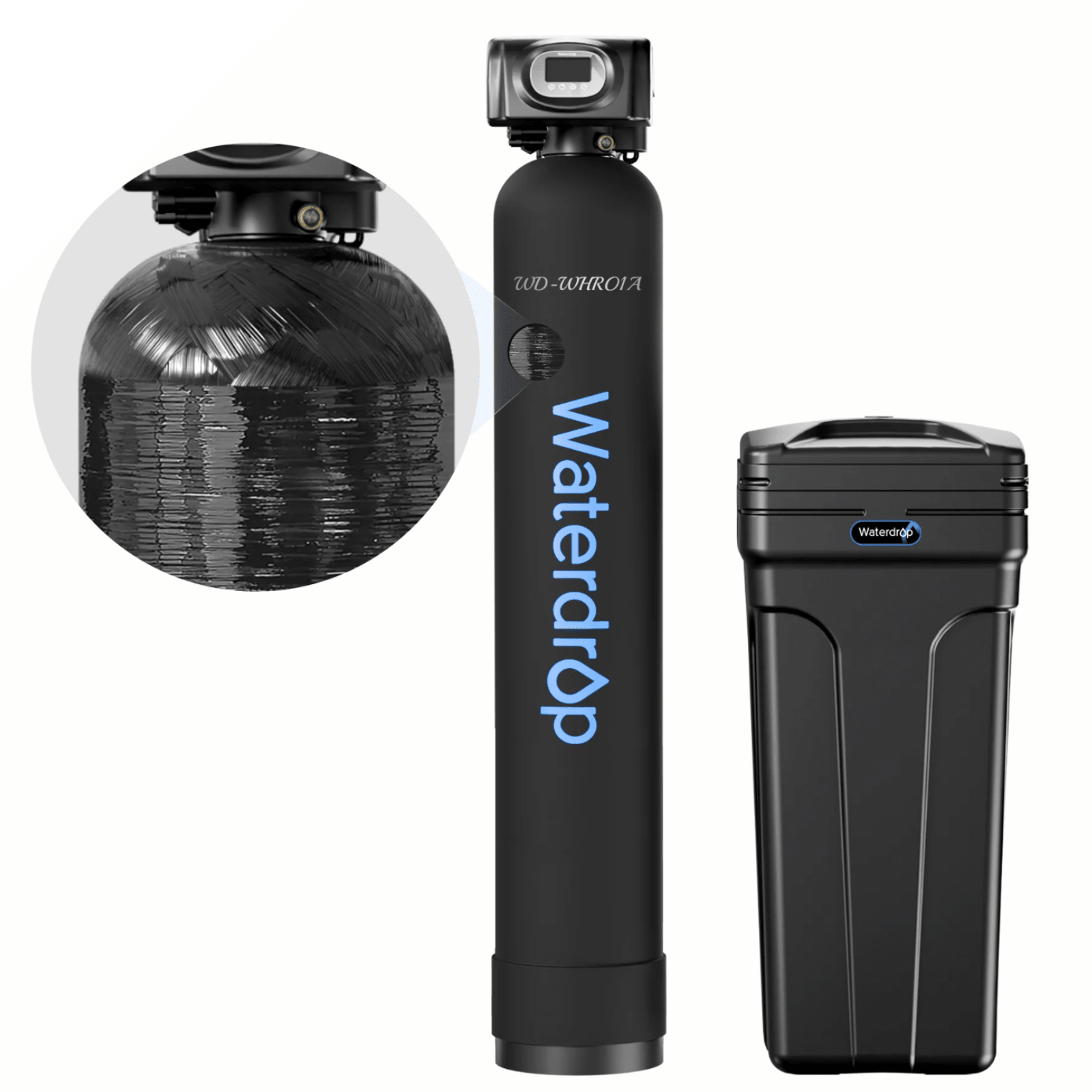Waterdrop WHR01 reverse osmosis water softener system with 28L capacity and high efficiency for home use.
