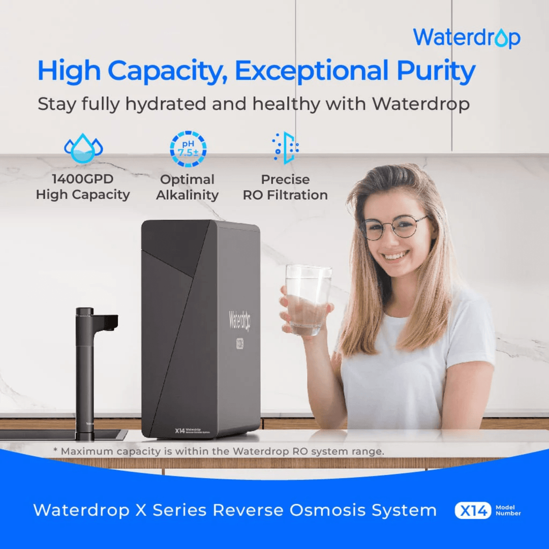 Waterdrop X Series Tankless Undersink Reverse Osmosis System X14 High Efficiency - POWER FIT SHOP — Powering Preparedness, Health &amp; Home