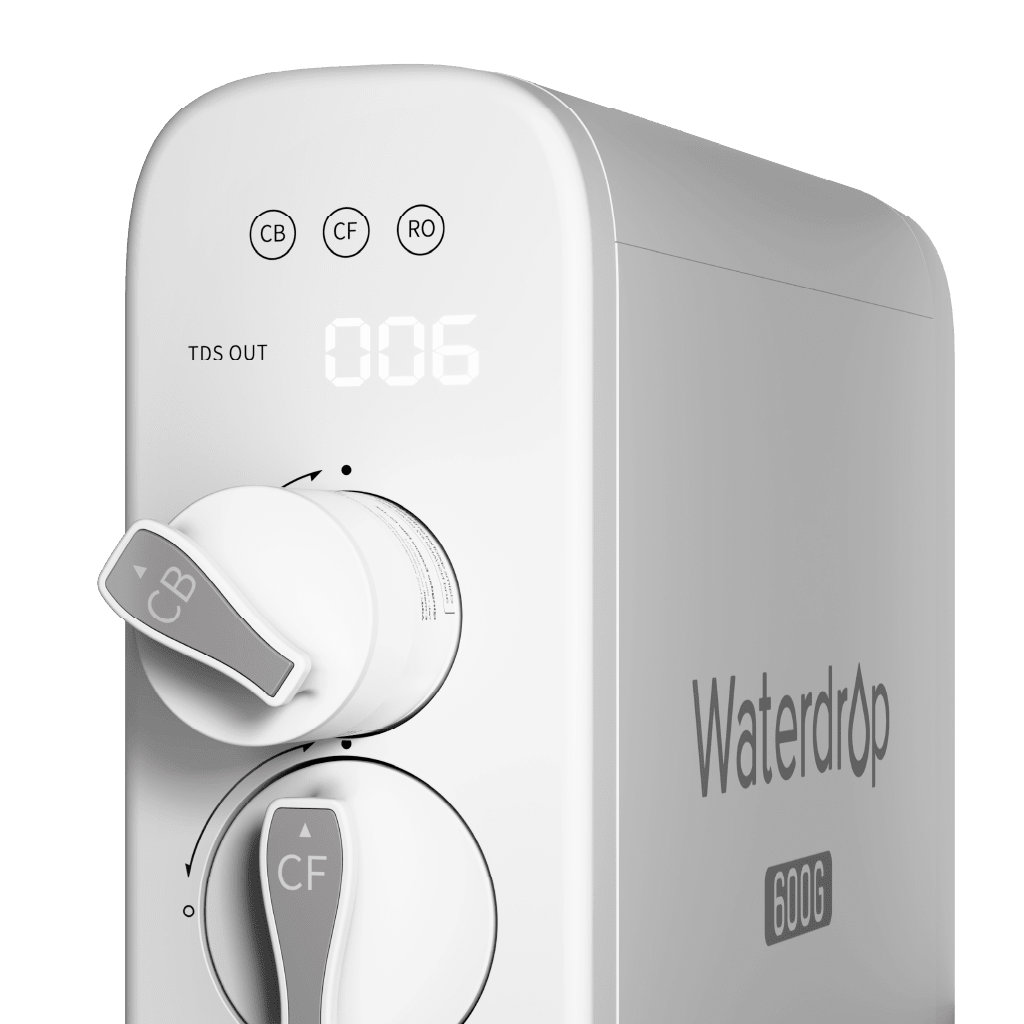 Waterdrop G3P600 reverse osmosis water filter system with LED faucet, NSF certified, 600GPD capacity for clean drinking water