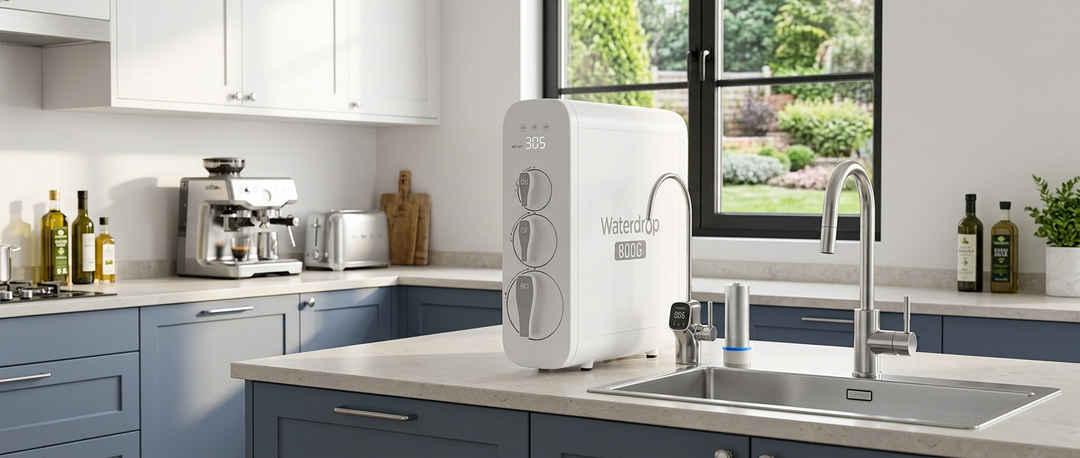 Aquasana City Water Filtration + Salt-Free + UV + Post  &amp; Pre-Filter + Install Kit With Waterdrop RO System G3P800 Filtration