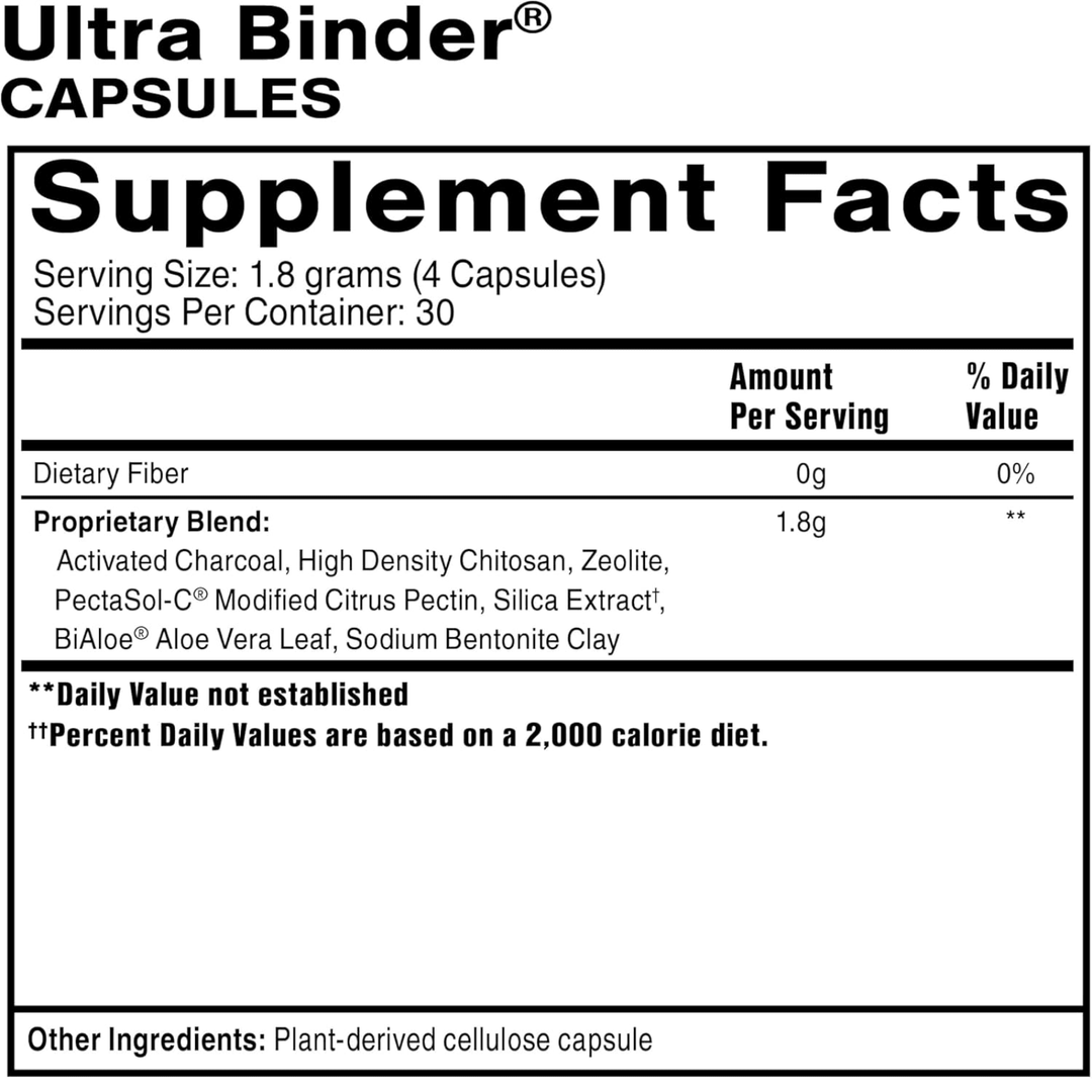Quicksilver Scientific Ultra Binder Detox and Toxin Binding Support 120 Caps - POWER FIT SHOP — Powering Preparedness, Health &amp; Home