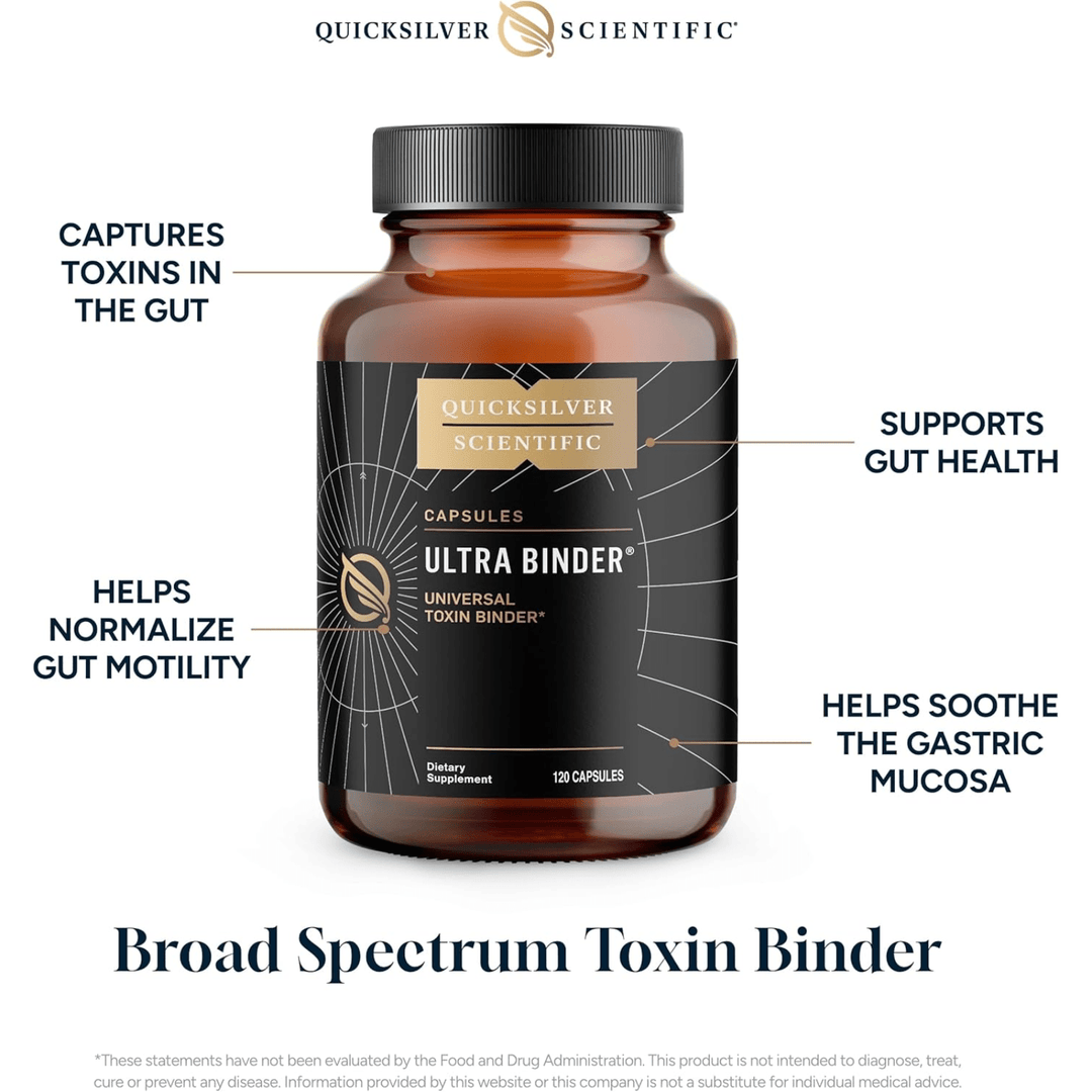 Quicksilver Scientific Ultra Binder Detox and Toxin Binding Support 120 Caps - POWER FIT SHOP — Powering Preparedness, Health &amp; Home