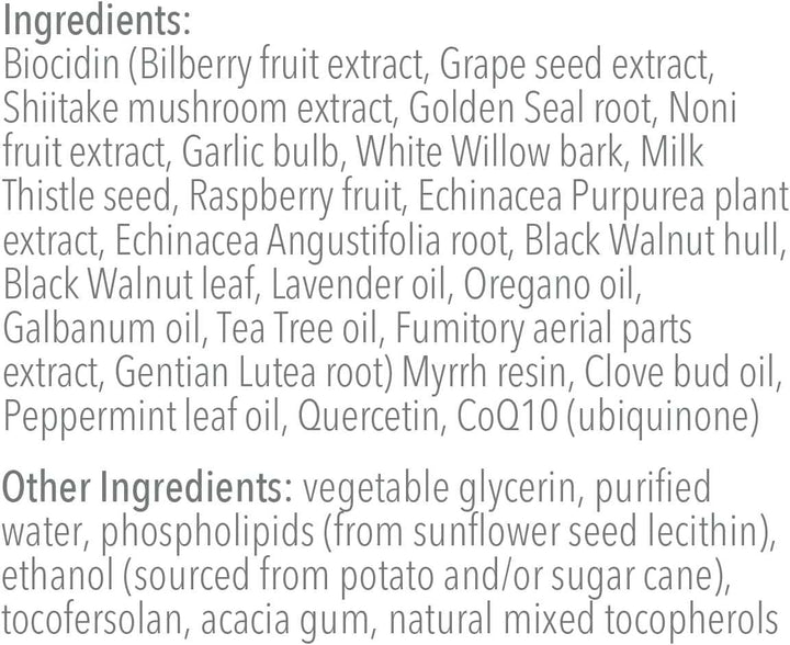 Biocidin Dentalcidin LS Oral Care Solution Mouth Wash 1 Oz 2 PACK