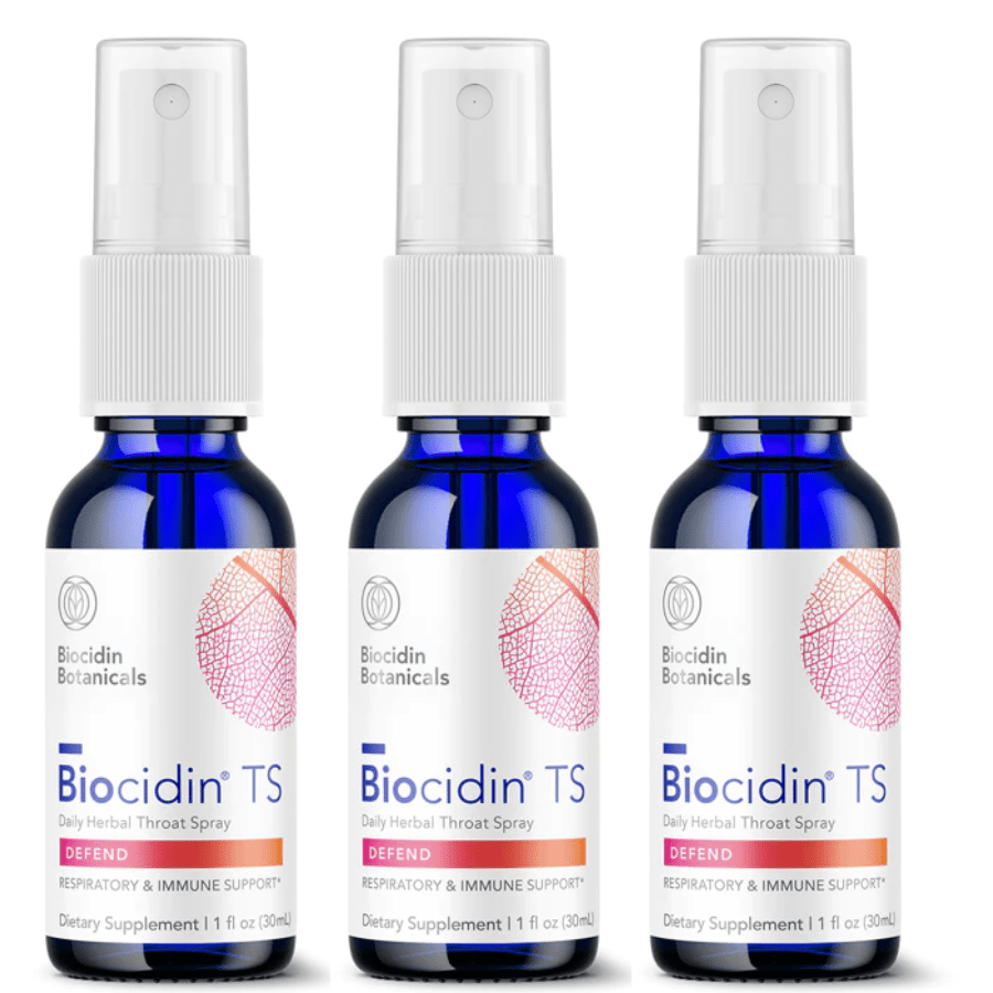 Biocidin TS Throat Spray to Promote Daily Wellness Seasonal Support 1 Oz 3 PACK - POWER FIT SHOP — Powering Preparedness, Health &amp; Home