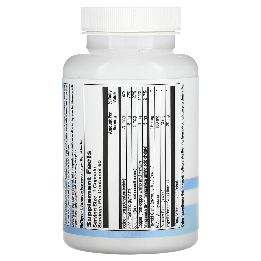 Allvia BioThyro dietary supplement box with 60 capsules for natural thyroid support by WEBMHP