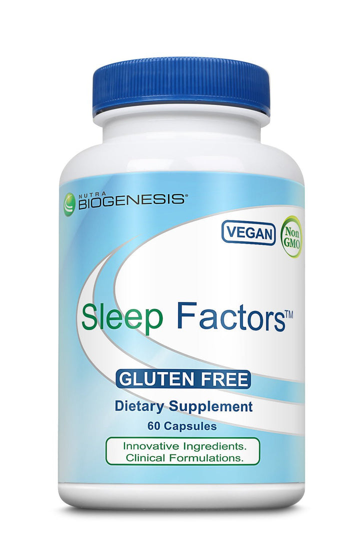 Allvia Sleep Factors dietary supplement by WEBMHP, 60 Vcaps, natural support for restful sleep and relaxation.