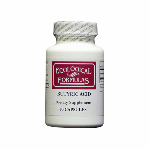 WebMHP Ecological Formulas Butyric Acid Cal Mag Butyrate dietary supplement capsules for supporting GI tract health.