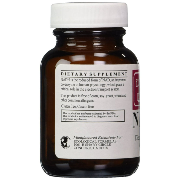 Ecological Formulas NADH 5mg 60 Caps Supports Energy and Mental Focus - POWER FIT SHOP — Powering Preparedness, Health &amp; Home