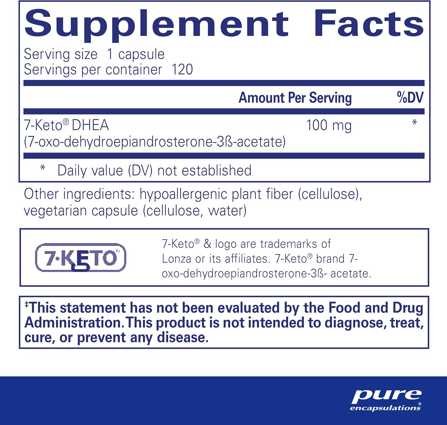 Pure Encapsulations 7 Keto DHEA For Metabolism Body Composition Support 120 Caps - POWER FIT SHOP — Powering Preparedness, Health & Home