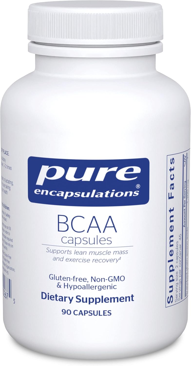 Pure Encapsulations BCAA Supports Muscle Function Exercise 90 Capsules - POWER FIT SHOP — Powering Preparedness, Health & Home