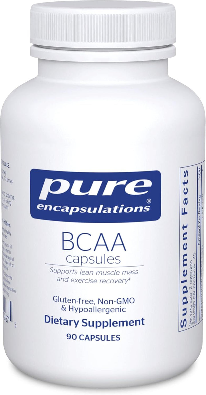 Pure Encapsulations BCAA Supports Muscle Function Exercise 90 Capsules - POWER FIT SHOP — Powering Preparedness, Health &amp; Home