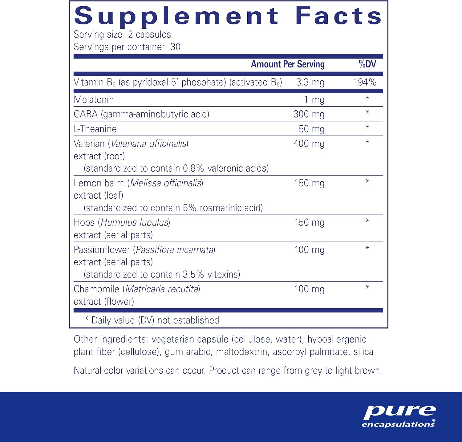 Pure Encapsulations Best Rest Formula Supports Relaxation Sleep 60 Capsules - POWER FIT SHOP — Powering Preparedness, Health & Home