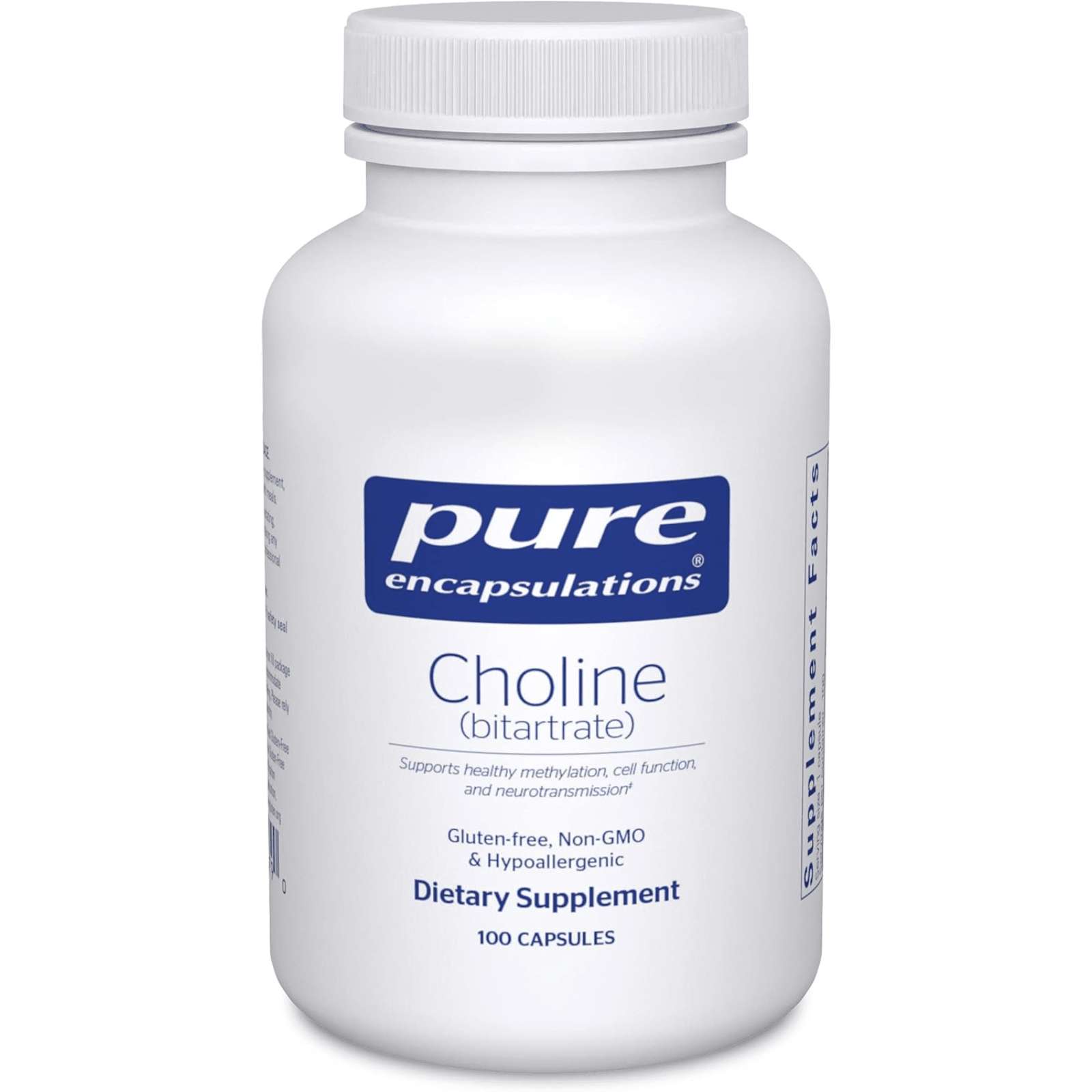 Pure Encapsulations Choline Bitartrate Supports Brain Health 100 Capsules - POWER FIT SHOP — Powering Preparedness, Health & Home