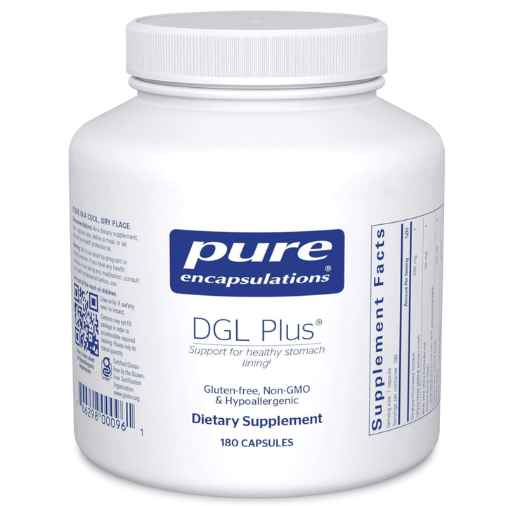 Pure Encapsulations DGL Plus Gut Support Aloe Vera Marshmallow Root 180 Capsules - POWER FIT SHOP — Powering Preparedness, Health &amp; Home
