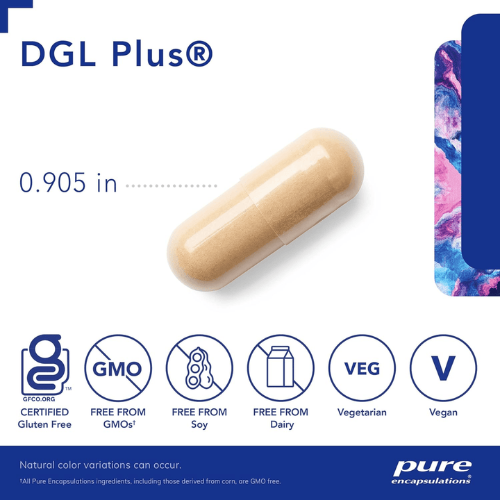 Pure Encapsulations DGL Plus Gut Support Aloe Vera Marshmallow Root 60 Capsules - POWER FIT SHOP — Powering Preparedness, Health &amp; Home