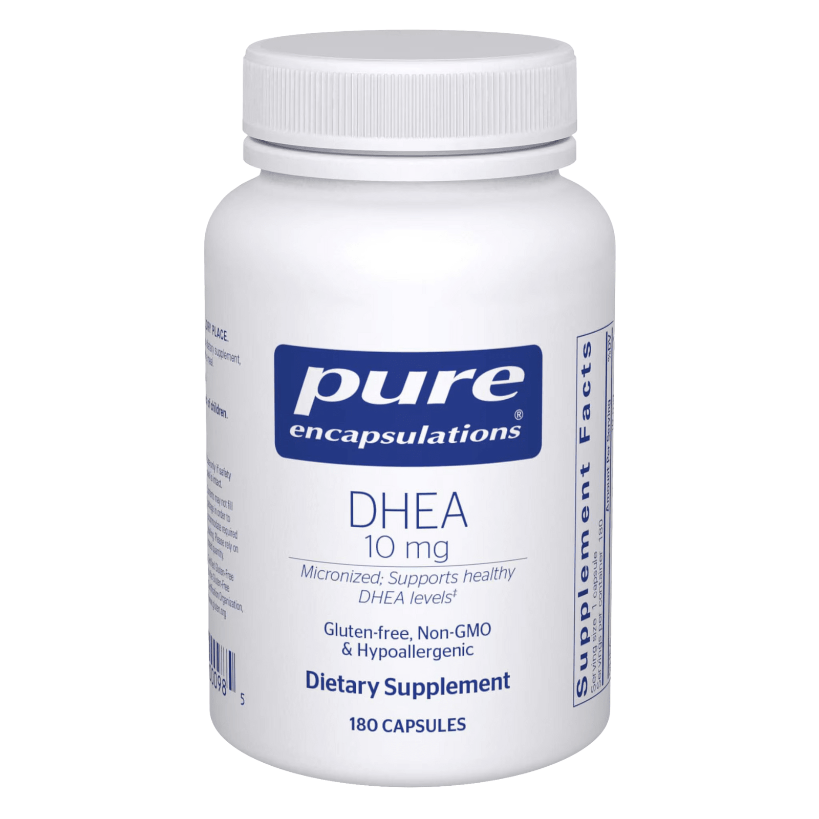 Pure Encapsulations DHEA 10 mg Supports Immune and Metabolic Balance 180 Caps - POWER FIT SHOP — Powering Preparedness, Health & Home