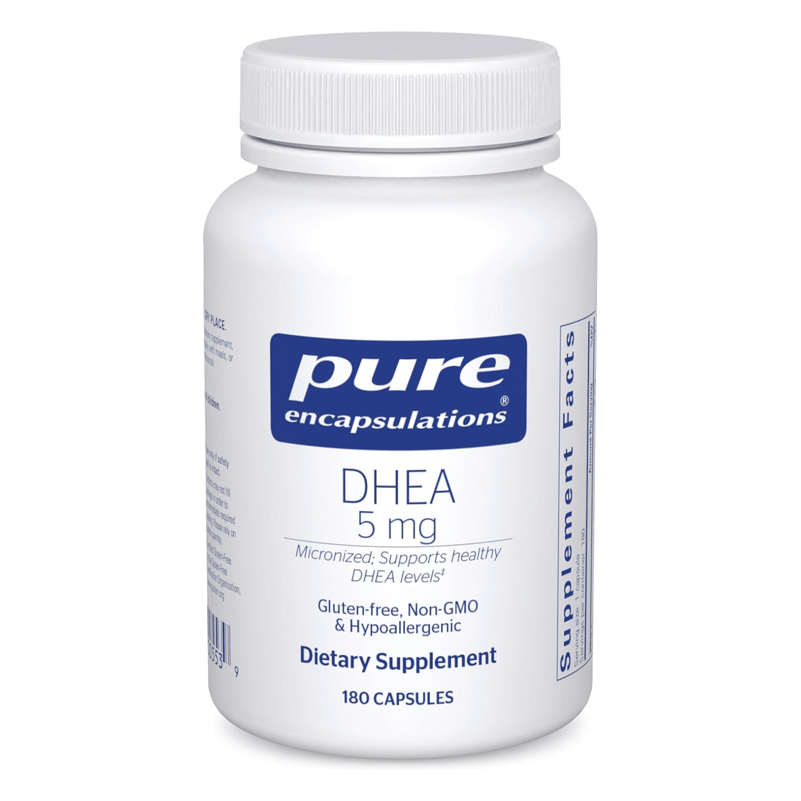 Pure Encapsulations DHEA 5 mg Supports Immune and Hormone Balance 180 Capsules - POWER FIT SHOP — Powering Preparedness, Health & Home