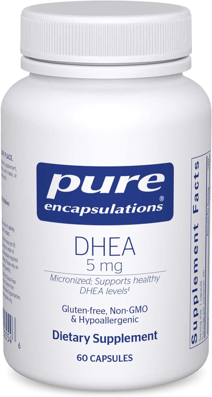 Pure Encapsulations DHEA 5 mg Vegan Supports Immune Hormone Balance 60 Capsules - POWER FIT SHOP — Powering Preparedness, Health &amp; Home
