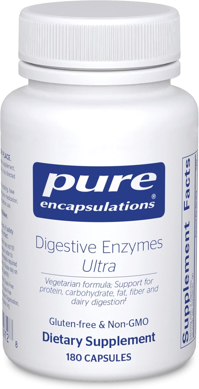 Pure Encapsulations Digestive Enzymes Ultra Supports Gut Health 180 Capsules - POWER FIT SHOP — Powering Preparedness, Health & Home