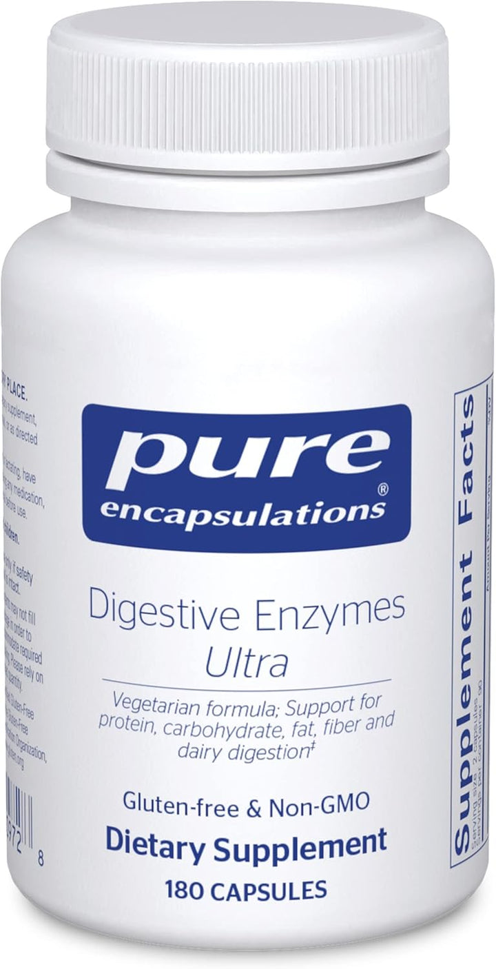Pure Encapsulations Digestive Enzymes Ultra Supports Gut Health 180 Capsules - POWER FIT SHOP — Powering Preparedness, Health &amp; Home