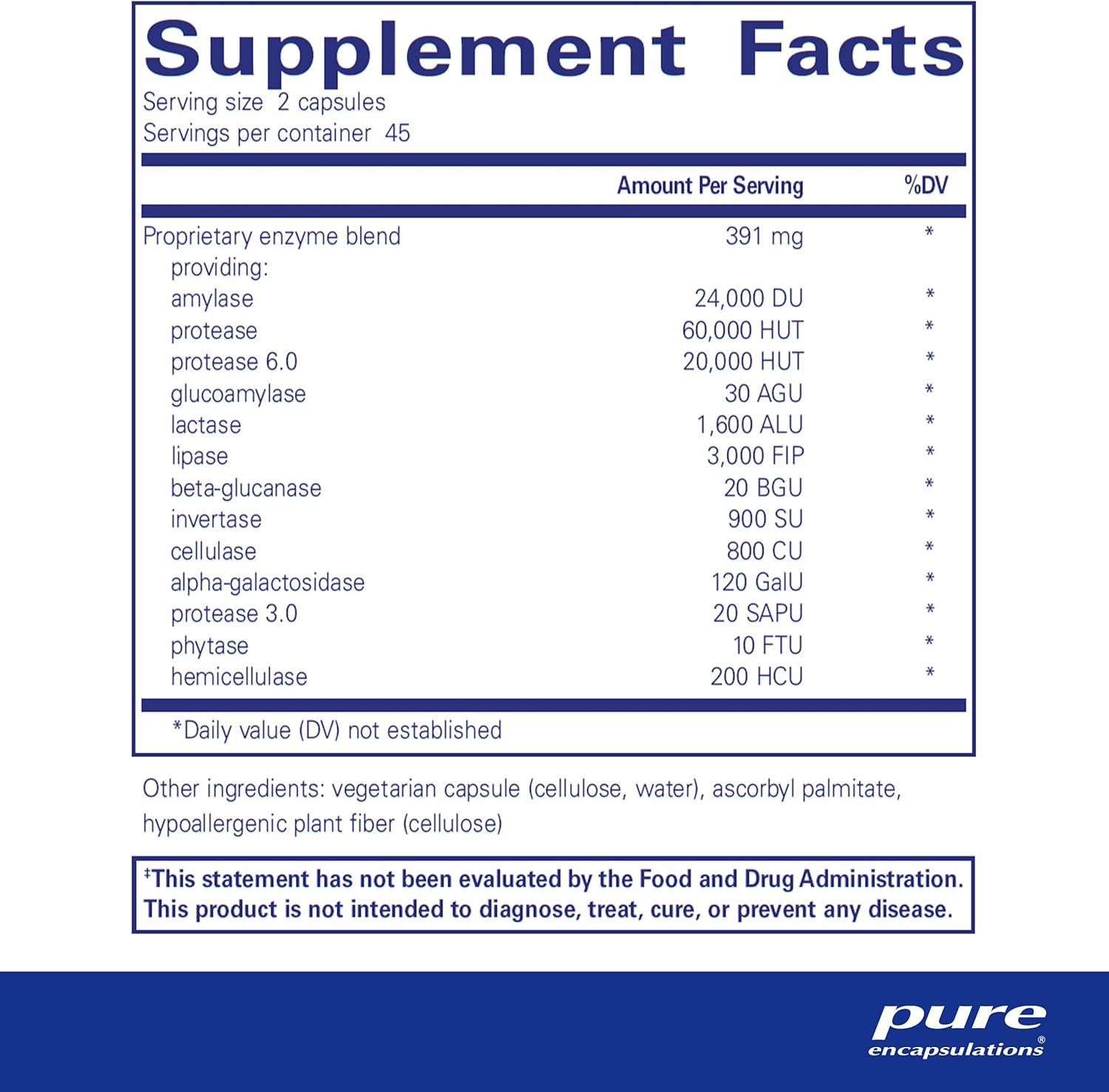 Pure Encapsulations Digestive Enzymes Ultra Supports Gut Health 90 Capsules - POWER FIT SHOP — Powering Preparedness, Health & Home