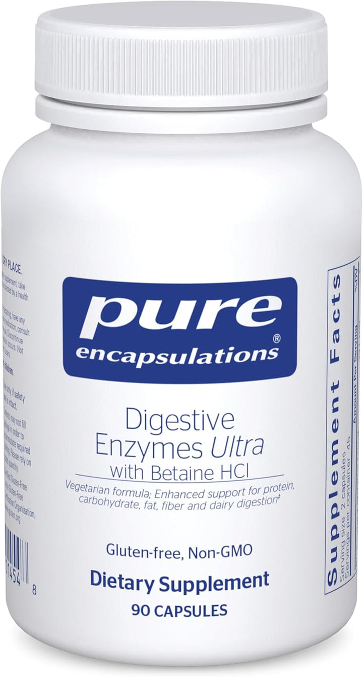 Pure Encapsulations Digestive Enzymes Ultra with Betaine HCL 90 Capsules - POWER FIT SHOP — Powering Preparedness, Health &amp; Home