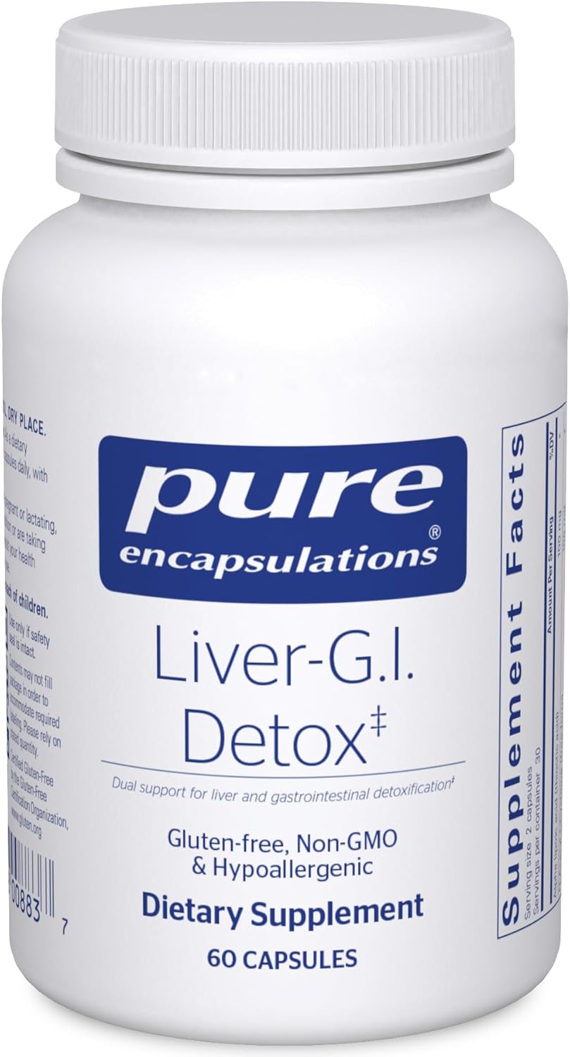 Pure Encapsulations Liver G.I Detox For Digestive Liver Function Support 60 Caps - POWER FIT SHOP — Powering Preparedness, Health &amp; Home