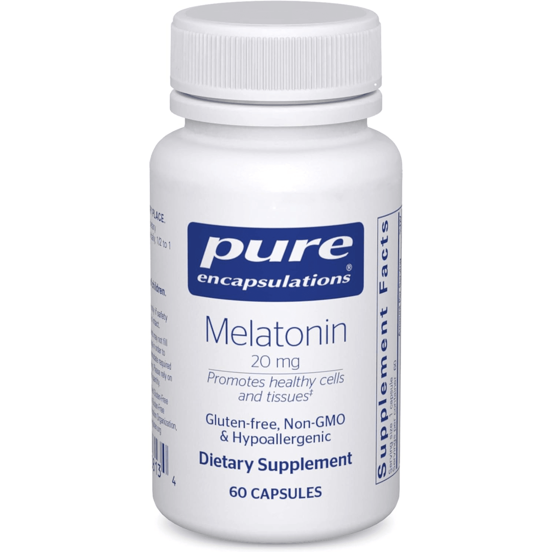 Pure Encapsulations Melatonin 20 mg Supports Immune System 60 Capsules - POWER FIT SHOP — Powering Preparedness, Health &amp; Home