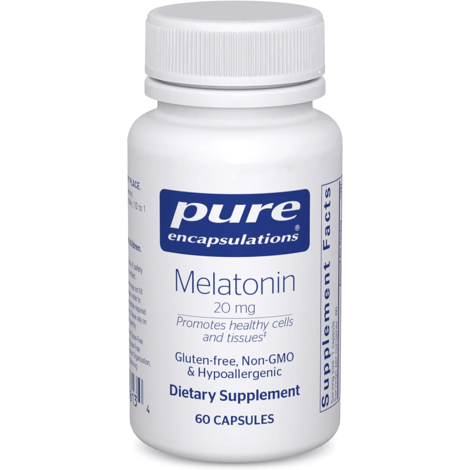 Pure Encapsulations Melatonin 20 mg Supports Immune System 60 Capsules - POWER FIT SHOP — Powering Preparedness, Health & Home