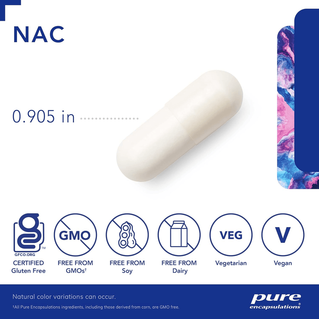 Pure Encapsulations NAC 900 mg Amino Acid For Lung Immune Support 240 Capsules - POWER FIT SHOP — Powering Preparedness, Health &amp; Home