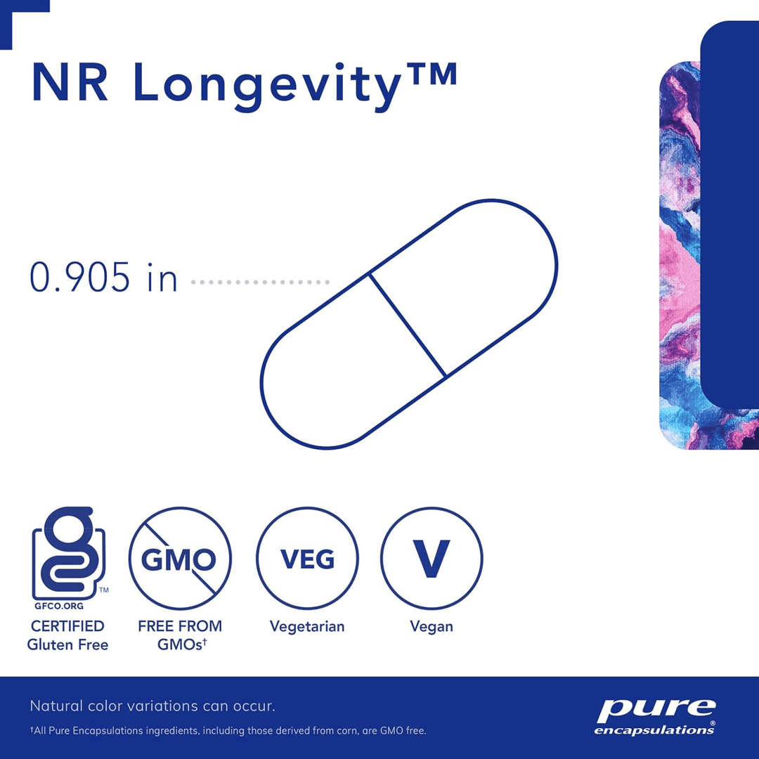 Pure Encapsulations NR Longevity NAD Support Healthy Aging 60 Capsules - POWER FIT SHOP — Powering Preparedness, Health &amp; Home