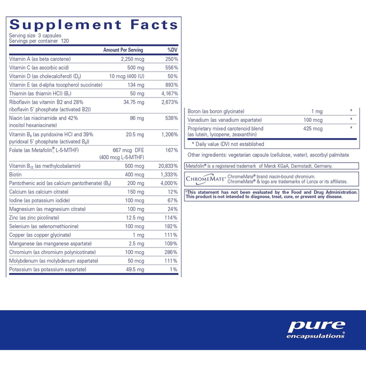 Pure Encapsulations Nutrient 950 Without Iron Supports and Balance 360 Capsules - POWER FIT SHOP — Powering Preparedness, Health &amp; Home