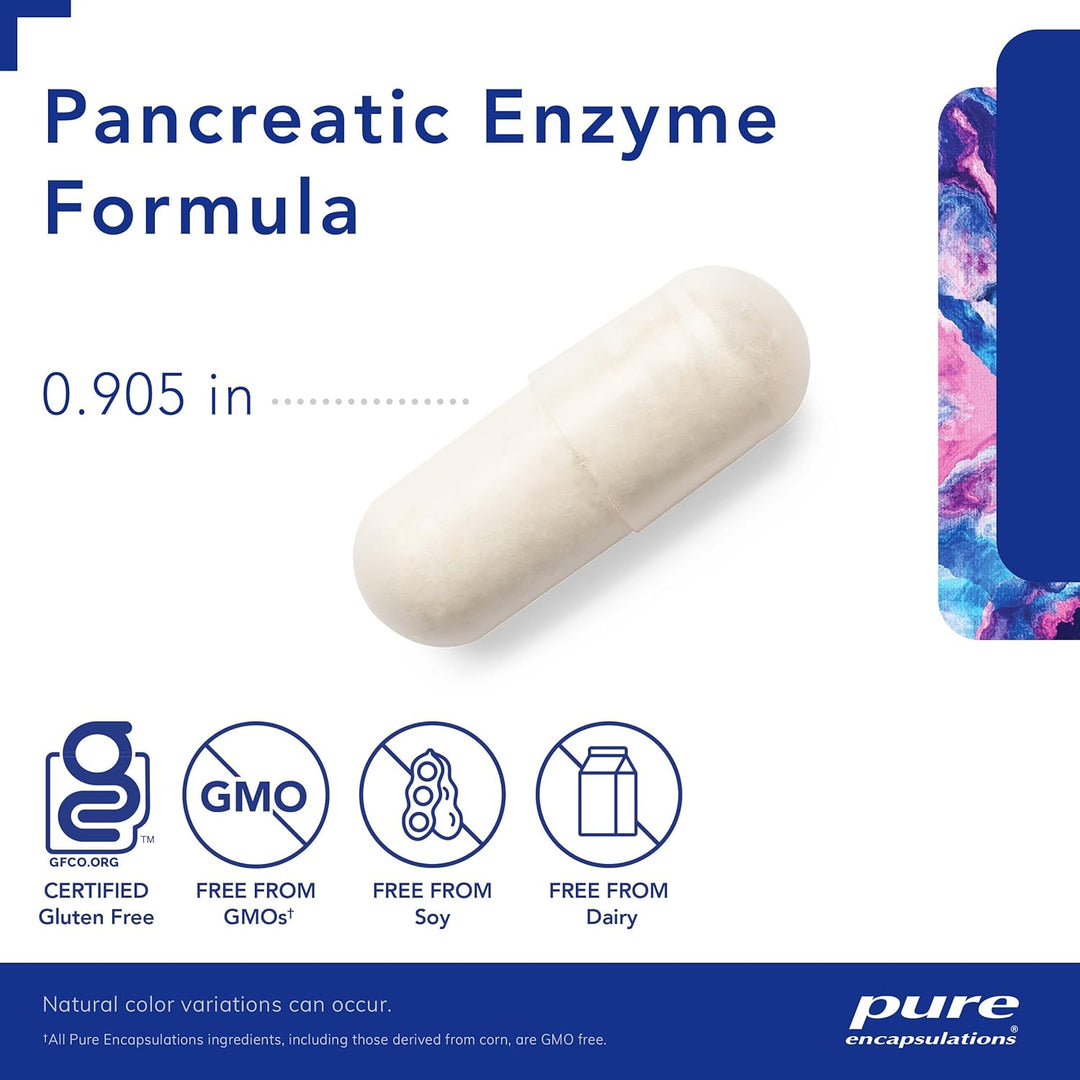 Pure Encapsulations Pancreatic Enzyme Supports Digestive Health 180 Capsules - POWER FIT SHOP — Powering Preparedness, Health &amp; Home