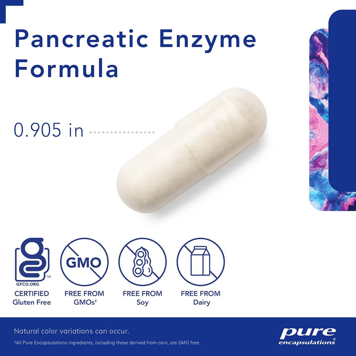Pure Encapsulations Pancreatic Enzyme Supports Digestive Health 180 Capsules - POWER FIT SHOP — Powering Preparedness, Health &amp; Home